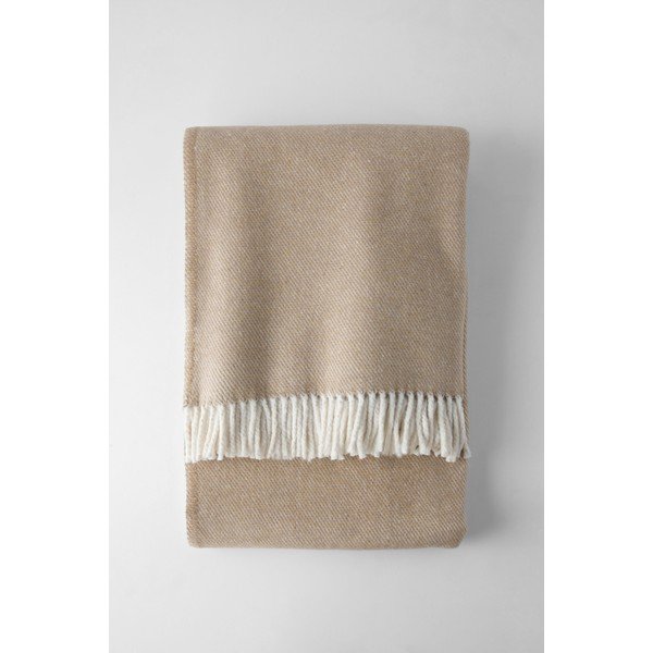 Gaiši brūns pleds ar kokvilnu Euromant Jade, 140 x 160 cm