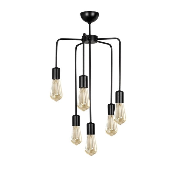 Melns metāla piekaramais gaismeklis Opviq lights Linos-image-4