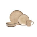 Bēšs keramikas trauku komplekts (16 gab.) Glosia – Bonami Selection
