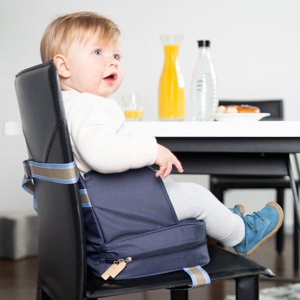Tumši zils bērnu sēdeklītis krēslam Booster Seat – Roba-image-1