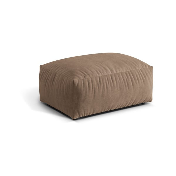 Gaiši brūns samta modulārais kāju soliņš Martina – Micadoni -image-1