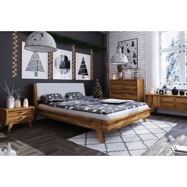 Ozolkoka divguļamā gulta 200x200 cm Retro 1 – The Beds-image-3