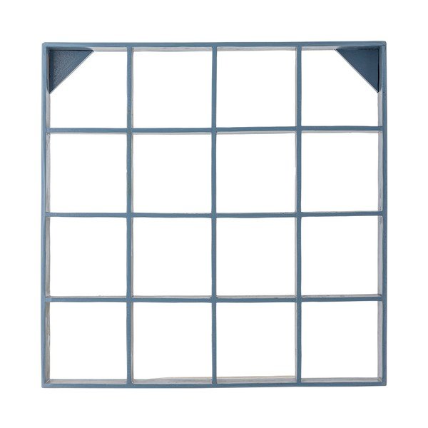 Zils daudzlīmeņu atkārtoti pārstrādātas koksnes sienas plaukts 70 cm Bekka – Bloomingville