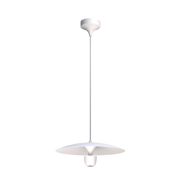 Balta piekaramā lampa SULION Poppins, augstums 150 cm