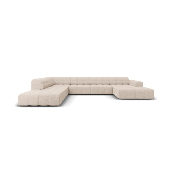 Bēšs stūra dīvāns (ar kreiso stūri/U veida) Chicago – Cosmopolitan Design