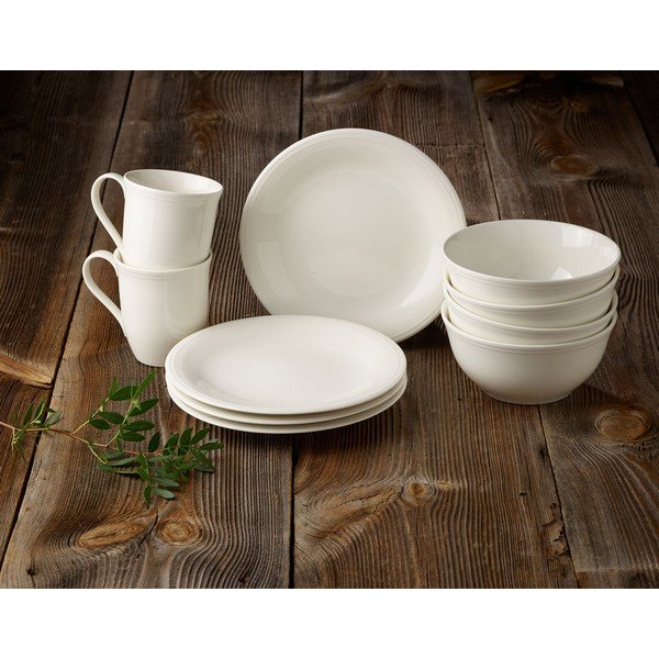 Balts porcelāna deserta šķīvis Villeroy & Boch Like Color Loop, ø 21,5 cm-image-1