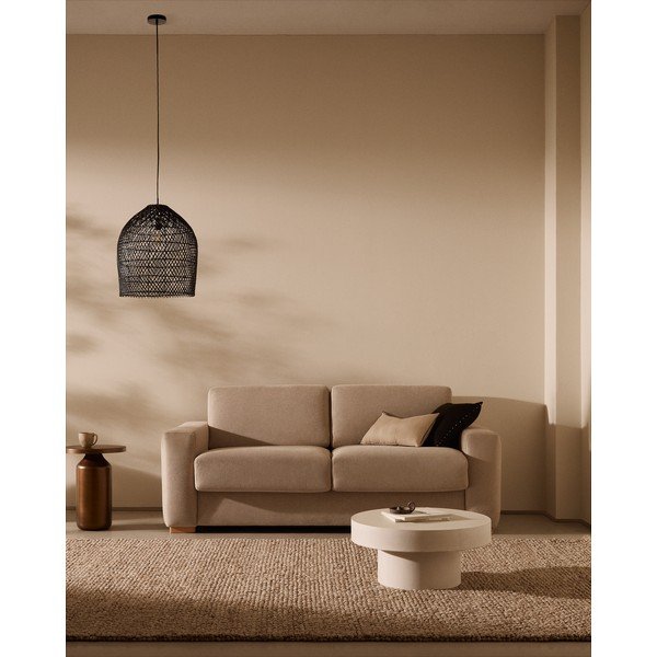 Melns abažūrs ø 44 cm Domitila – Kave Home-image-1