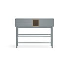 Zils/pelēks konsoles galds 35x120 cm Corvo – Teulat