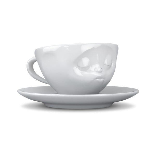 Balta porcelāna kafijas tase 58products Kissing, tilpums 200 ml-image-1