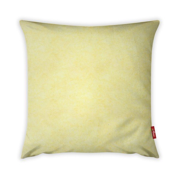 Dzeltena spilvendrāna ar kokvilnu Vitaus, 42 x 42 cm