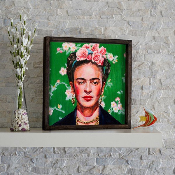 Sienas glezna Frida Kahlo, 34 x 34 cm-image-1