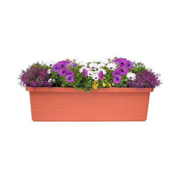 Brūns liela tilpuma pašlaistošs puķu pods Plastia Berberis TRIO, 72 l-image-1