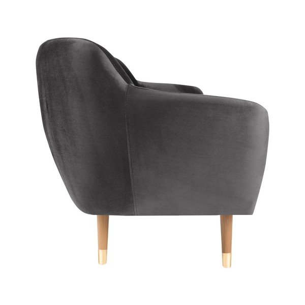Pelēks samta dīvāns Mazzini Sofas Benito, 188 cm-image-3