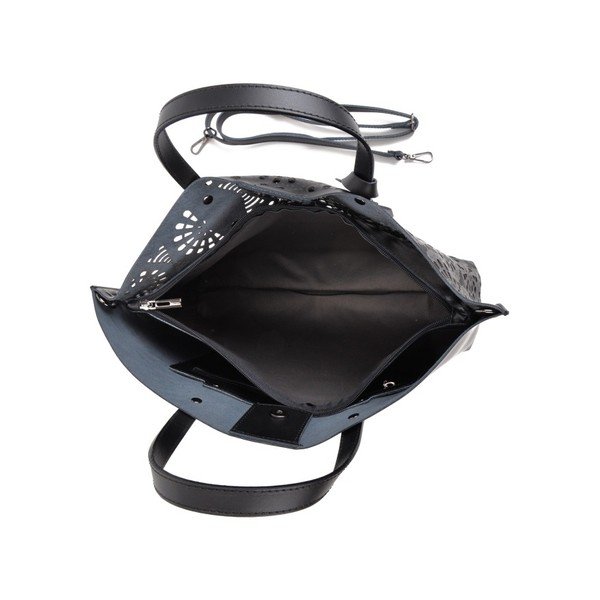 Melna ādas rokassoma Mangotti Somas Lulia-image-2