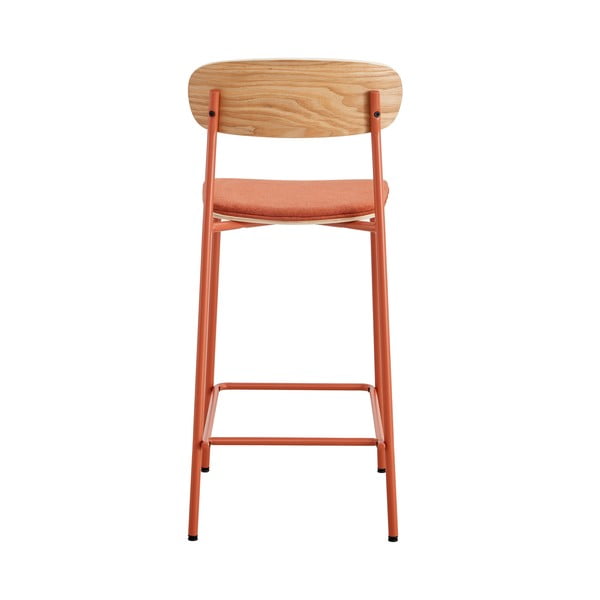 Sarkani/dabīga toņa bāra krēsli (2 gab.) (sēdekļa augstums 66 cm) Adriana – Marckeric-image-3