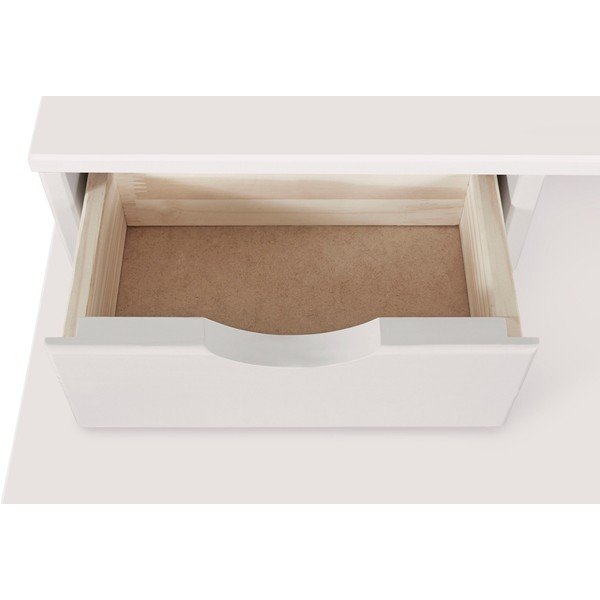 Balts rakstāmgalds ar plauktu no priedes koka Støraa Gava-image-4