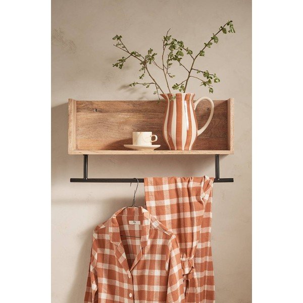 Dabīga toņa mango masīvkoka sienas plaukts 65 cm Sofie – Ellos Home-image-2