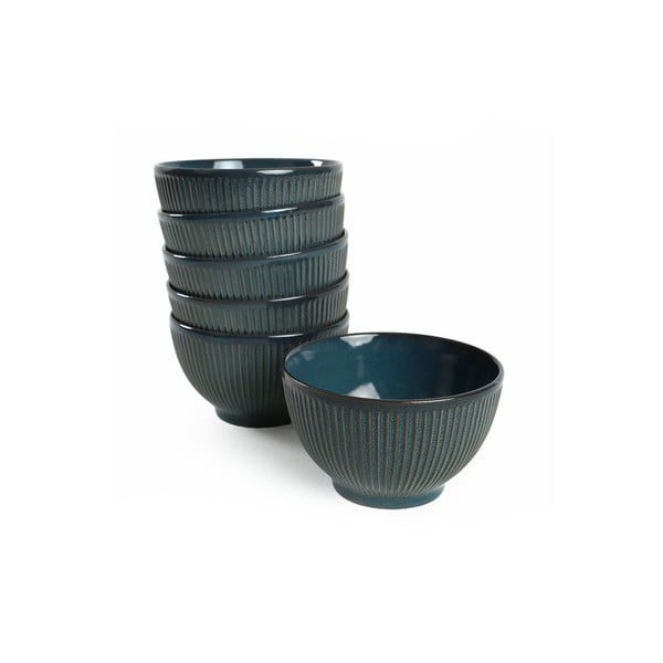 Zaļganzilas keramikas bļodiņas (6 gab.) – Hermia