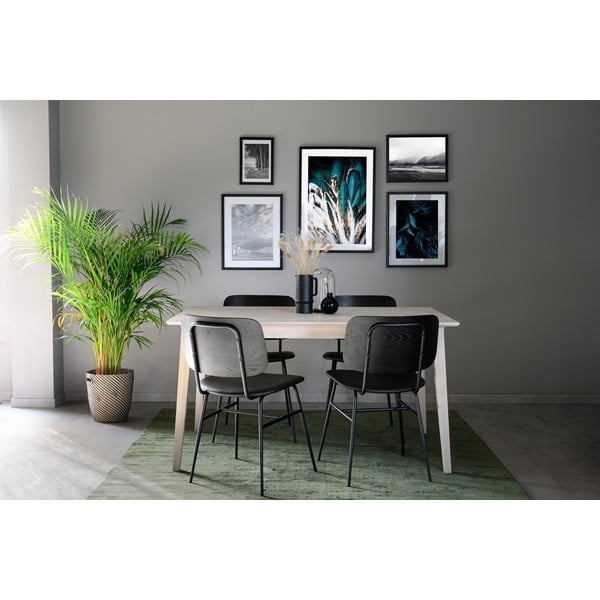 Matēts lakots ēdamgalds no ozolkoka Rowico Filippa, 140 x 90 cm-image-2