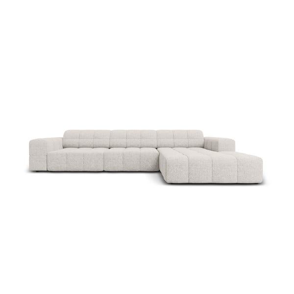 Gaiši pelēks stūra dīvāns (ar labo stūri) Chicago – Cosmopolitan Design