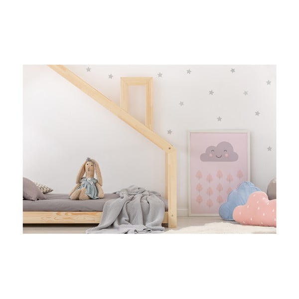 Bērnu gulta mājas formā no priedes koka Adeko Mila DMS, 90 x 200 cm-image-2