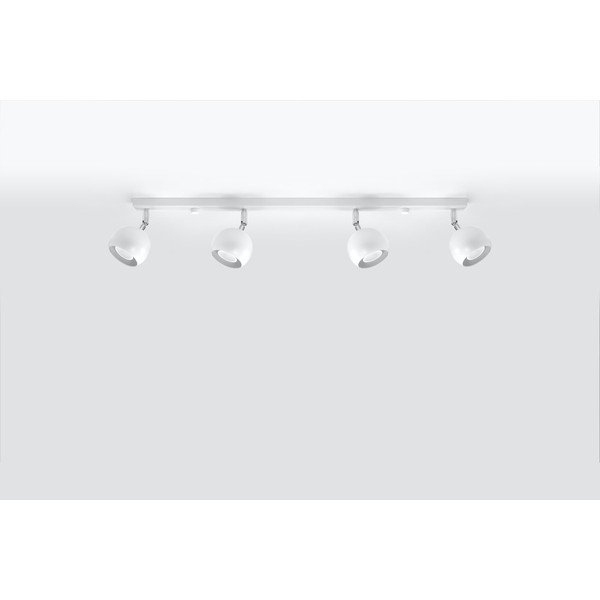Balta griestu lampa Sollux Ollo, garums 80 cm-image-1