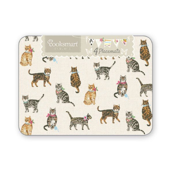 4 Cooksmart England Cats on Parade paklājiņu komplekts-image-2