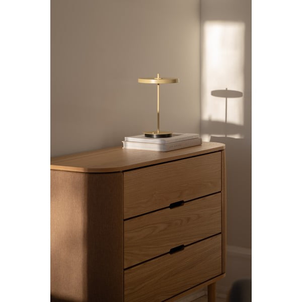 Gaiši dzeltena metāla LED galda lampa ar metāla abažūru (augstums 31 cm) Asteria Move – UMAGE-image-3