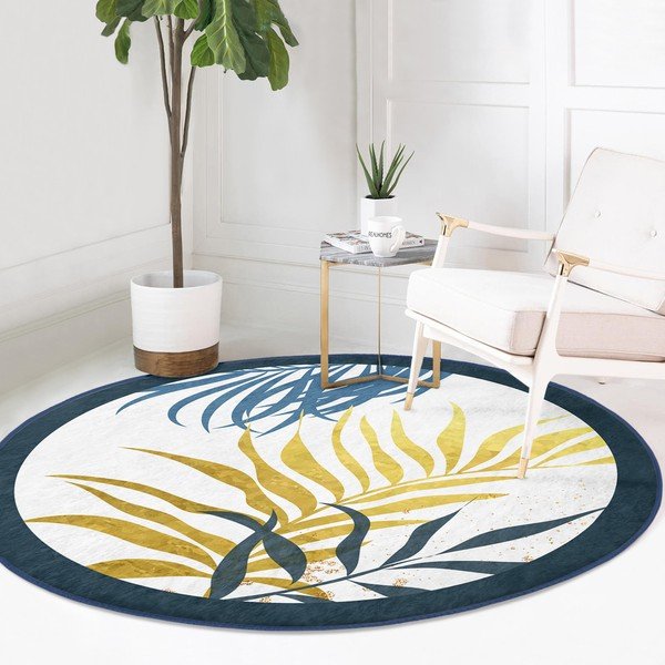 Mazgājams robotu putekļu sūcējiem piemērots apaļš paklājs ø 120 cm Comfort – Mila Home-image-2