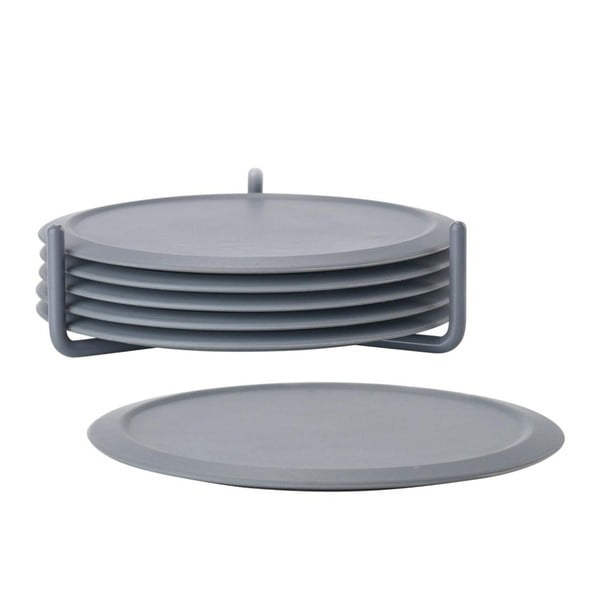 6 pelēku krūžu paliktņu komplekts ar statīvu Zone Singles-image-2