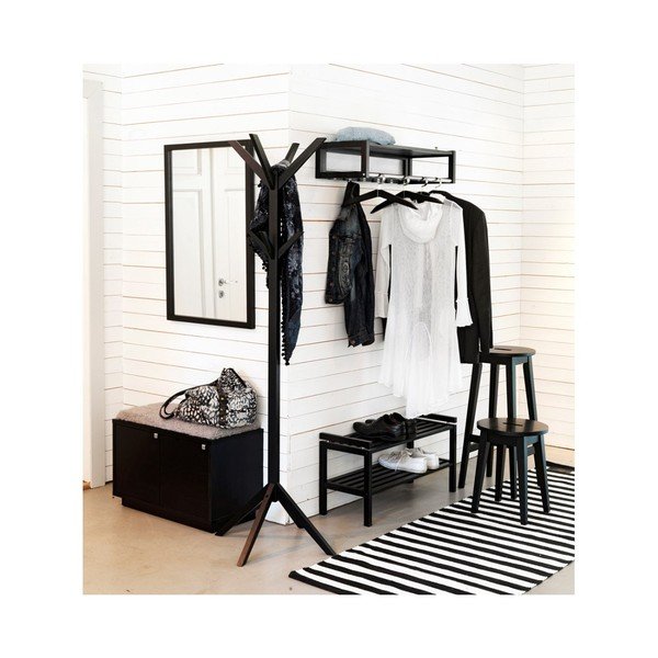 Melns apavu plaukts ar soliņu Confetti – Rowico-image-3