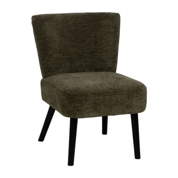 Zaļš atpūtas krēsls no šenila auduma – Ixia