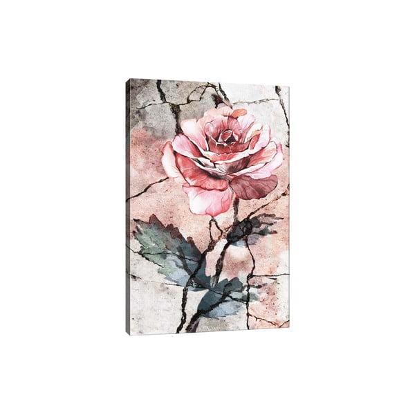 Sienas glezna uz audekla Tablo Center Rose, 40 x 60 cm