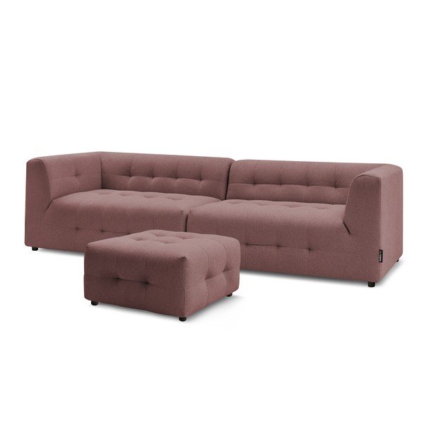 Tumši rozā dīvāns 324 cm Kleber – Bobochic Paris-image-3