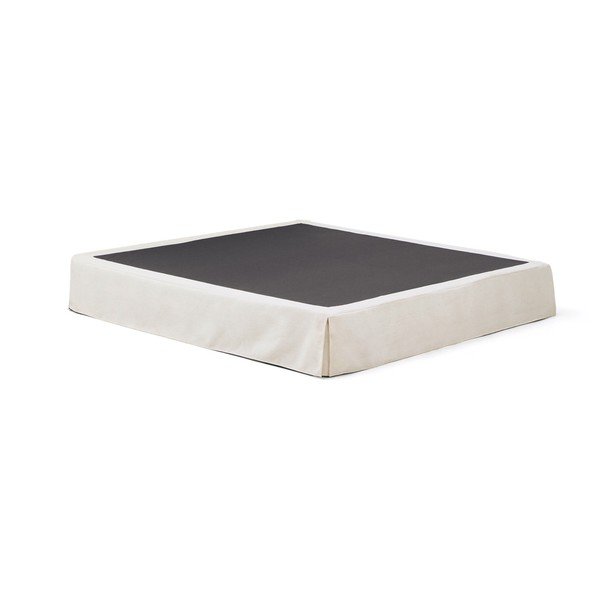 Balta polsterēta divvietīga gulta bez galvgaļa 180x200 cm Jaira – Kave Home