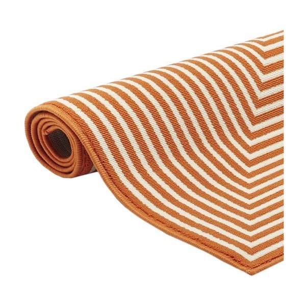 Oranžs āra paklājs Floorita Braid, 160 x 230 cm-image-2