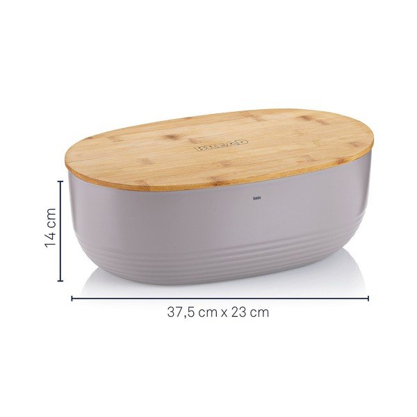 Bēšs maizes kaste Kela Namur, 37,5 x 23 cm-image-4