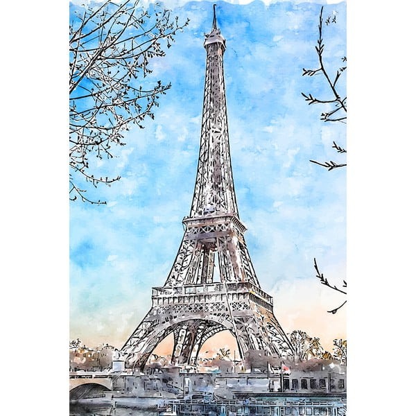 Glezna 90x60 cm Paris – Fedkolor