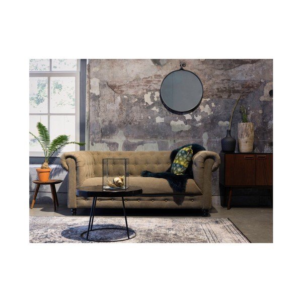 Zaļš/zils spilvens Dutchbone Ottava, 45 x 45 cm-image-4