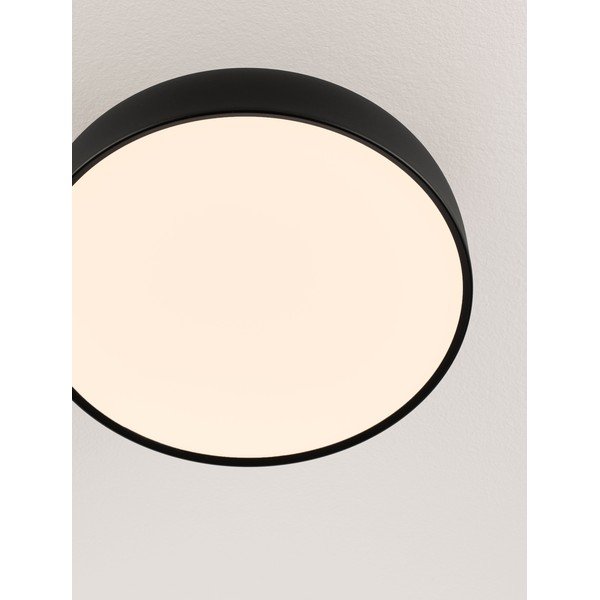 Matēti melna alumīnija LED griestu lampa ar regulējamu spilgtumu Noelia – Nova Luce-image-2