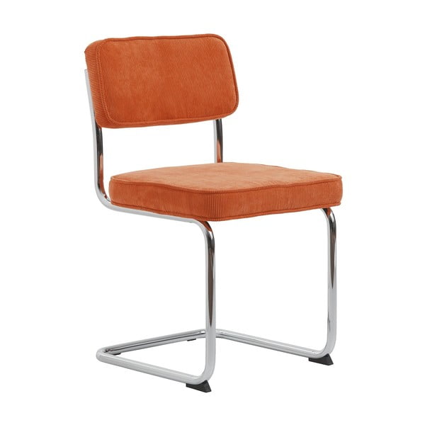 Oranžs velveta pusdienu krēsls Rupert – Unique Furniture