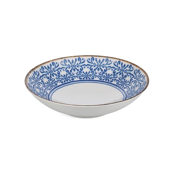 Balta/zila porcelāna zupas bļodiņa 1 l Azul – BonBistro