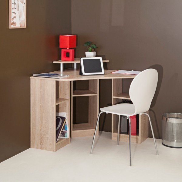 Brūns stūra darba galds TemaHome Corner-image-1