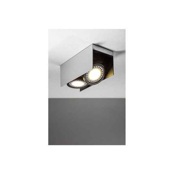 Balta/melna griestu lampa ar metāla abažūru 14x31 cm Verso – GTV-image-1