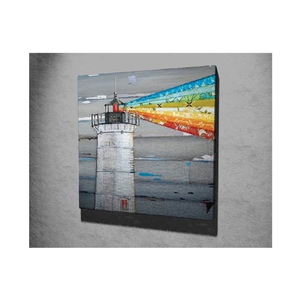 Sienas glezna uz audekla Lighthouse, 45 x 45 cm-image-2