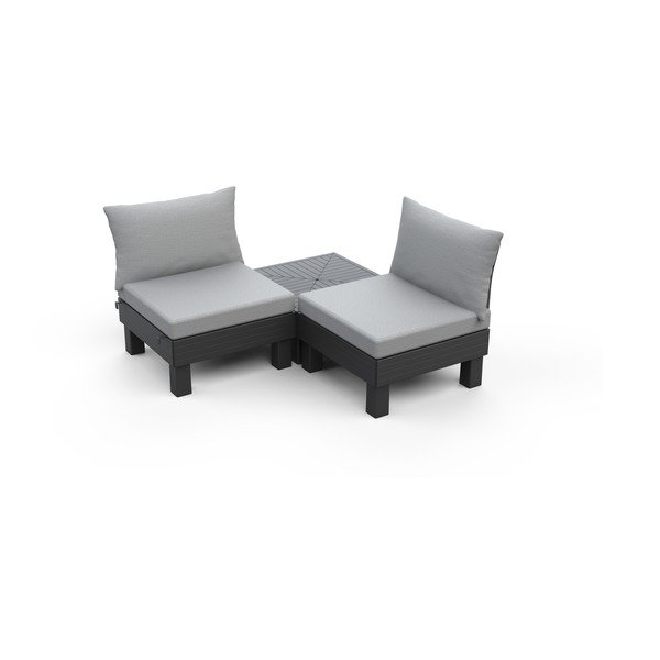 Pelēks dārza atpūtas komplekts 2 personām Cantara – Keter-image-3