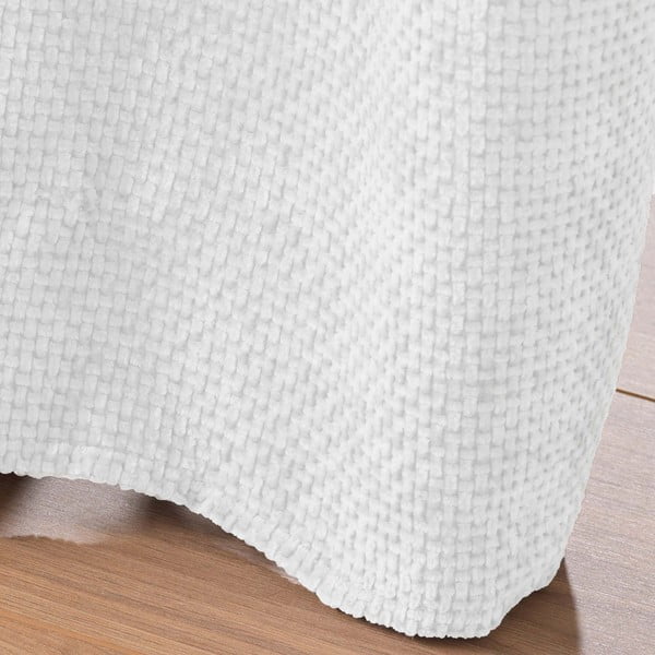 Balts aizkars no šenila 140x260 cm Leo – douceur d'intérieur-image-4