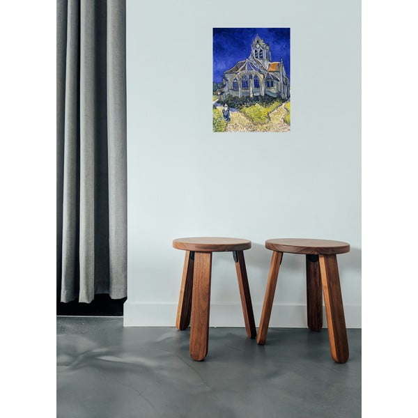 Reproducēta glezna 30x40 cm The Church at Auvers, Vincent van Gogh – Fedkolor-image-1