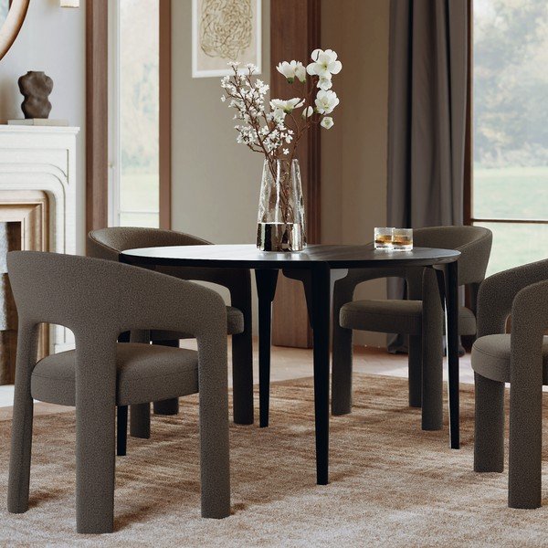 Apaļš ēdamgalds ar oškoka imitāciju ø 122 cm Paragon – DAN-FORM Denmark-image-2