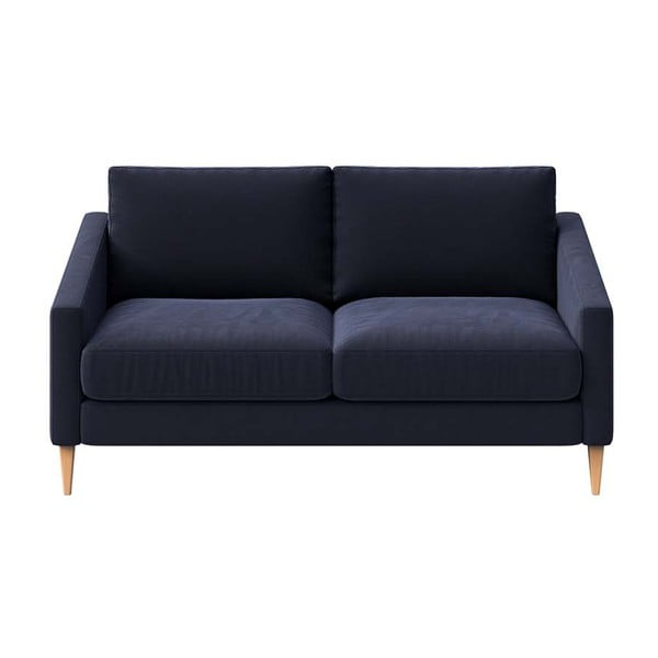 Tumši zils samta dīvāns 170 cm Karoto – Ame Yens